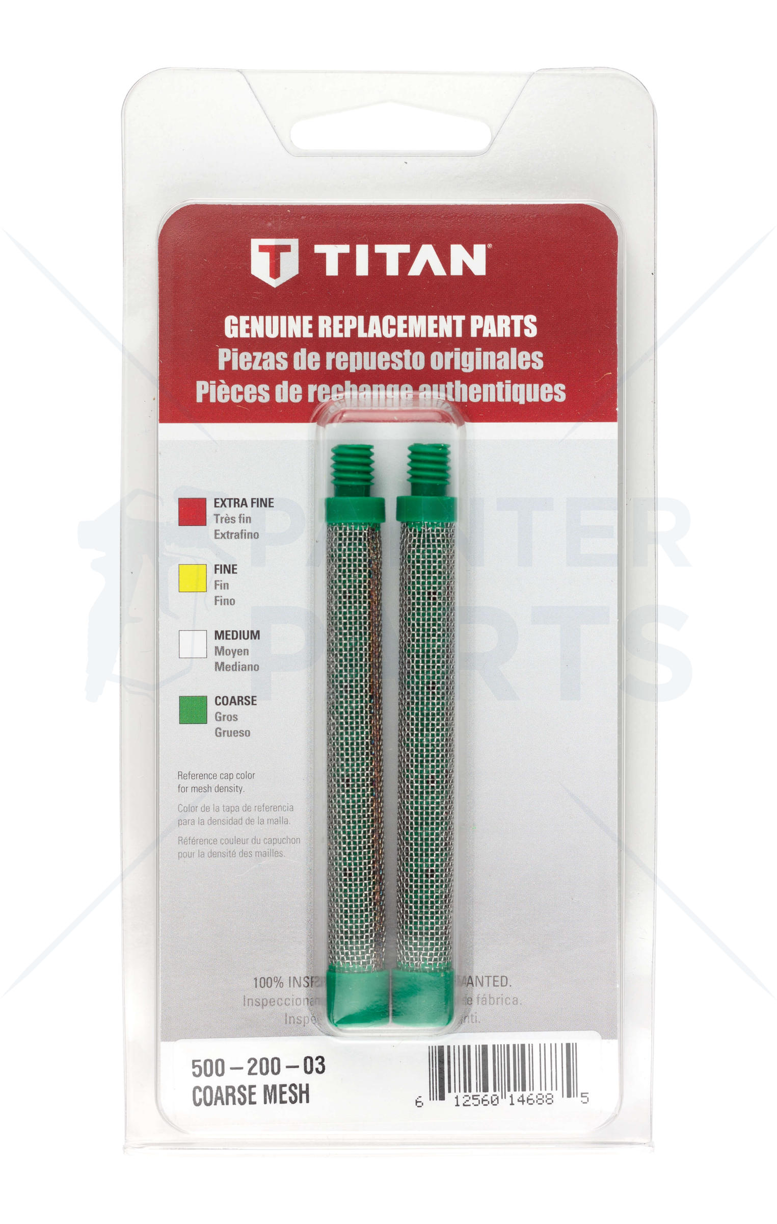 Shop Titan Spray Gun Threaded Coarse Mesh Green Filter (Retail Package) 50020003 Painter Parts